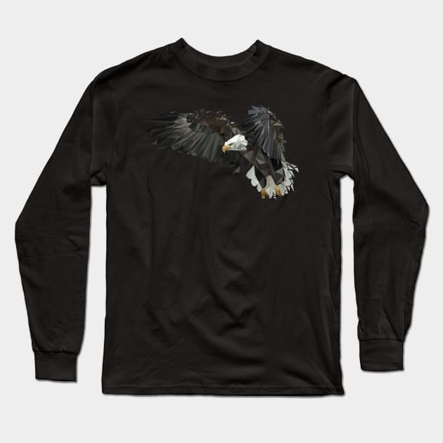 eagle lowpoly Long Sleeve T-Shirt by Amartwork